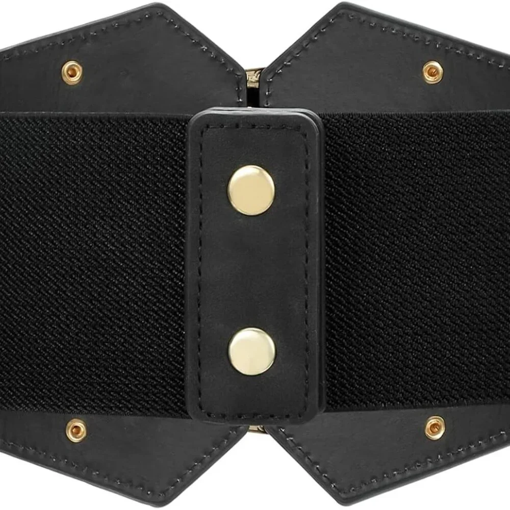 Renaissance Corset Belt for Women Wide Leather Waist Belt for Dresses and Costum - Picture 6 of 7